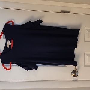 Michael Kors Bare Shoulder Navy top